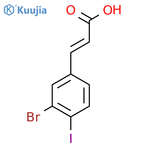 3-Bromo-4-iodocinnamic acid structure