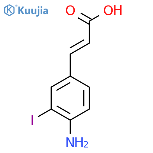 4-Amino-3-iodocinnamic acid structure