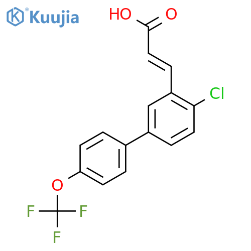 4-Chloro-4'-(trifluoromethoxy)biphenyl-3-acrylic acid structure