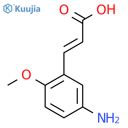 5-Amino-2-methoxycinnamic acid structure