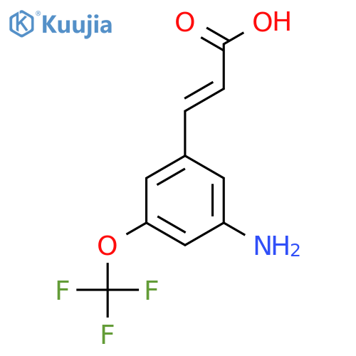 3-Amino-5-(trifluoromethoxy)cinnamic acid structure
