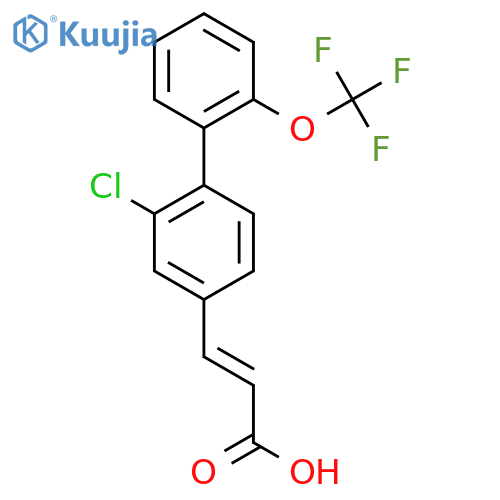 2-Chloro-2'-(trifluoromethoxy)biphenyl-4-acrylic acid structure