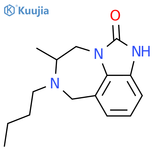 6-butyl-5-methyl-4,5,6,7-tetrahydroimidazo[4,5,1-jk][1,4]benzodiazepin-2(1H)-one structure