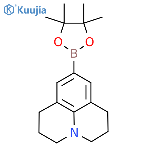 9-(4,4,5,5-Tetramethyl-1,3,2-dioxaborolan-2-yl)-1,2,3,5,6,7-hexahydropyrido[3,2,1-ij]quinoline structure