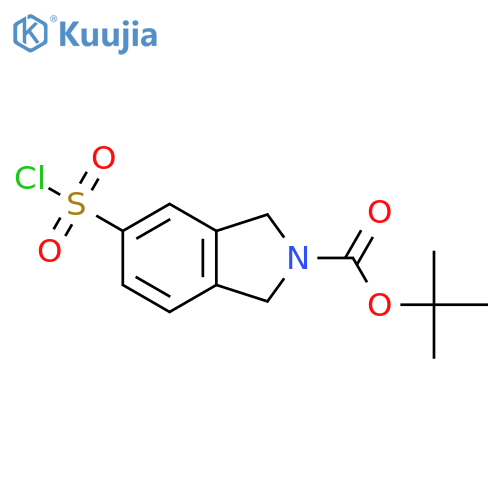 tert-butyl 5-(chlorosulfonyl)-2,3-dihydro-1H-isoindole-2-carboxylate structure