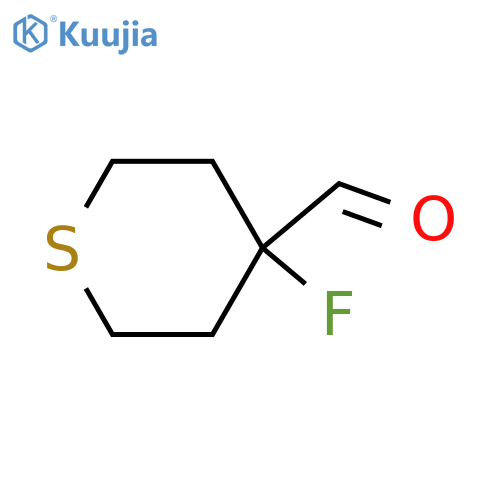 4-Fluoro-tetrahydro-thiopyran-4-carbaldehyde structure