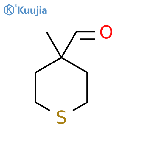 4-methylthiane-4-carbaldehyde structure