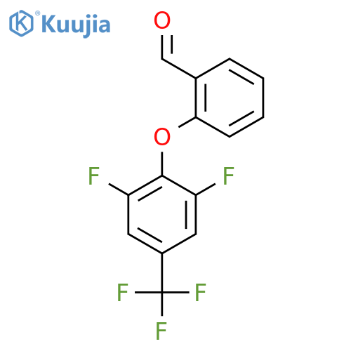 2-(2,6-Difluoro-4-(trifluoromethyl)phenoxy)benzaldehyde structure