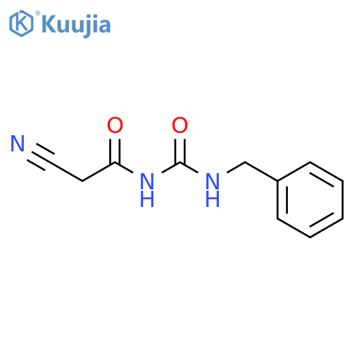 1-Benzyl-3-cyanoacetyl Urea structure
