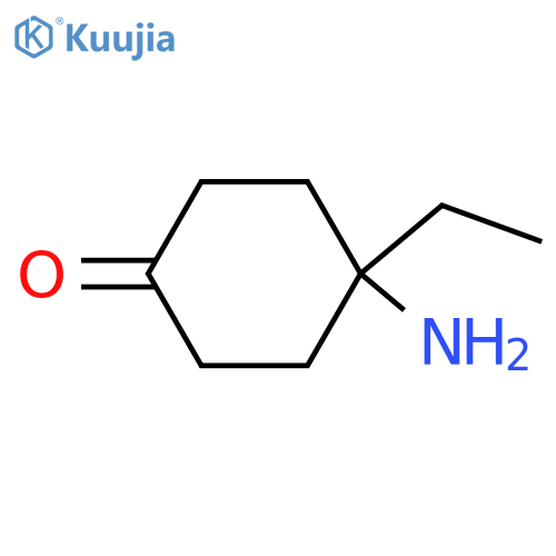4-amino-4-ethylcyclohexan-1-one structure