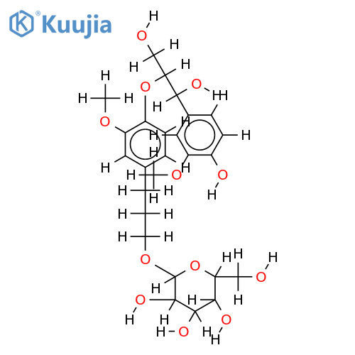 1-(4-hydroxy-3-methoxyphenyl)-2--1,3-propanediol (erythro) structure