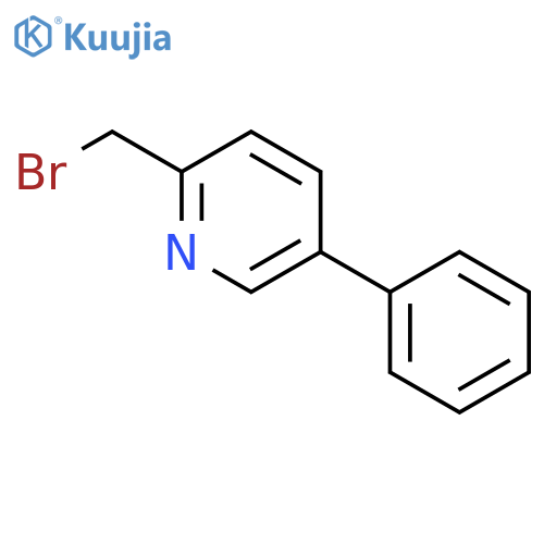 2-(bromomethyl)-5-phenylPyridine structure