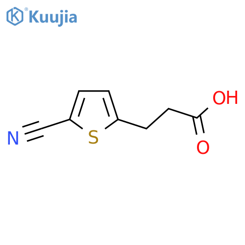 3-(5-cyanothiophen-2-yl)propanoic acid structure