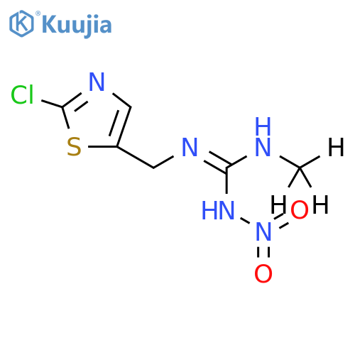 (E)-1-(2-Chloro-5-thiazolylmethyl)-3-(methyl-d3)-2-nitroguanidine structure