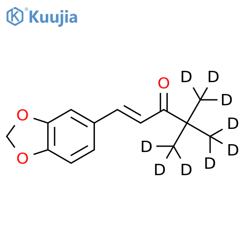 1-(3,4-Methylenedioxyphenyl)-4,4-diMethyl-d6-pent-1-en-3-one-d3 structure