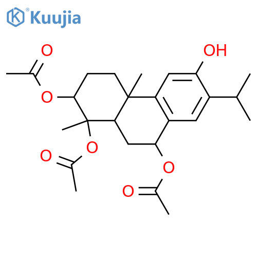 18-Nor-8,11,13-abietatriene-3,4,7,12-tetrol; (3β,4α,7β)-form, 3,4,7-Tri-Ac structure