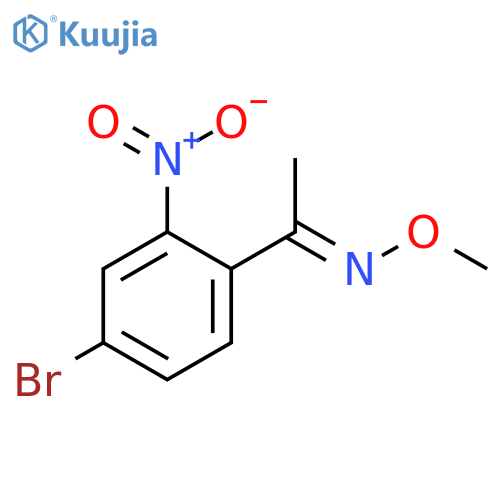 Ethanone, 1-(4-bromo-2-nitrophenyl)-, O-methyloxime, (1E)- structure