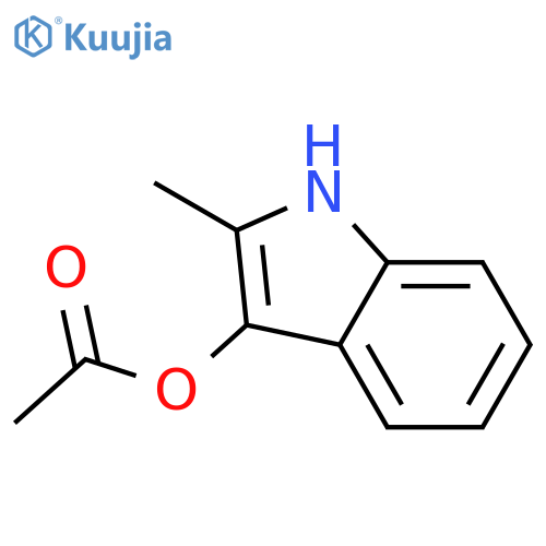 2-methyl-1H-Indol-3-ol 3-acetate structure