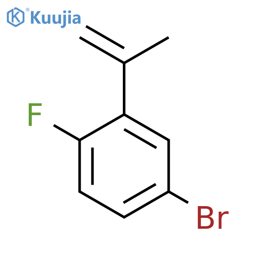 4-Bromo-1-fluoro-2-isopropenyl-benzene structure