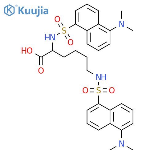 L-Lysine,N2,N6-bis[[5-(dimethylamino)-1-naphthalenyl]sulfonyl]- structure