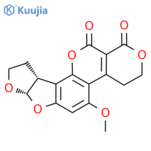 (7AS,10aR)-5-methoxy-3,4,7a,9,10,10a-hexahydro-1H,12H-furo[3',2':4,5]furo[2,3-h]pyrano[3,4-c]chromene-1,12-dione structure