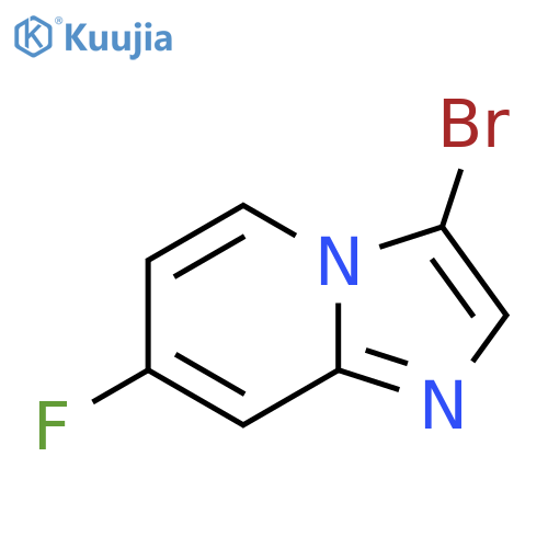 3-bromo-7-fluoro-imidazo[1,2-a]pyridine structure