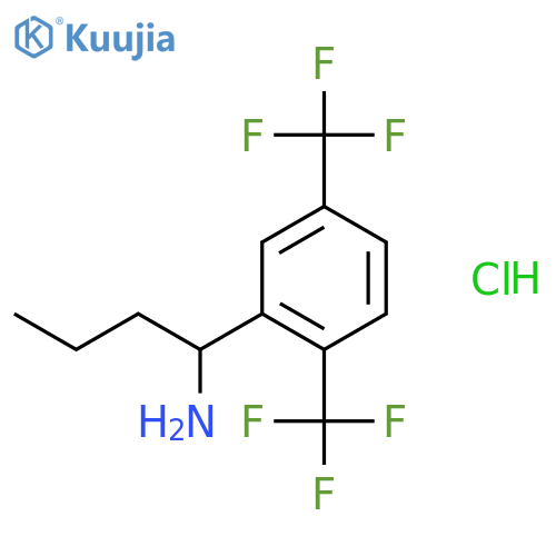 (S)-1-(2,5-Bis-trifluoromethylphenyl)butylamine hydrochloride structure