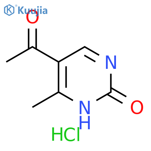 5-acetyl-4-methyl-2(1H)-pyrimidinone hydrochloride structure