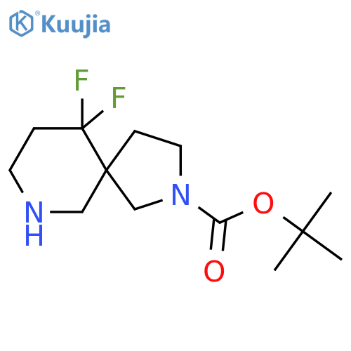 Tert-Butyl 10,10-difluoro-2,7-diazaspiro[4.5]decane-2-carboxylate structure