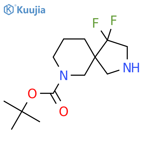 tert-Butyl 4,4-difluoro-2,7-diazaspiro[4.5]decane-7-carboxylate structure
