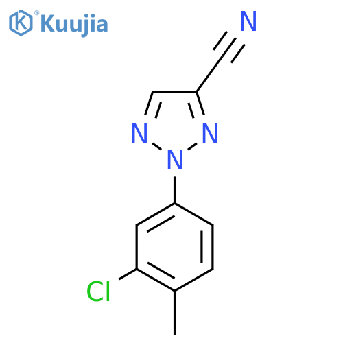 2-(3-Chloro-4-methyl-phenyl)-2H-[1,2,3]triazole-4-carbonitrile structure