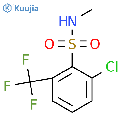 2-chloro-N-methyl-6-(trifluoromethyl)benzene-1-sulfonamide structure