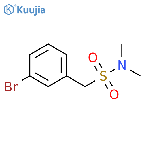 1-(3-bromophenyl)-N,N-dimethylmethanesulfonamide structure