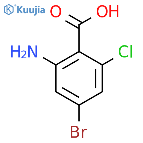 2-Amino-4-bromo-6-chlorobenzoic acid structure