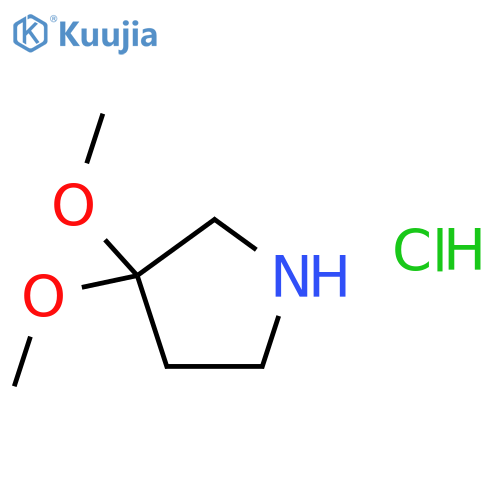 3,3-Dimethoxypyrrolidine hydrochloride structure