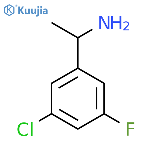 1-(3-chloro-5-fluorophenyl)ethan-1-amine structure