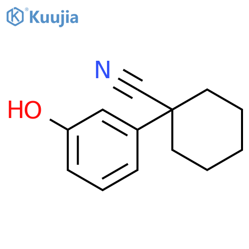 1-(3-Hydroxyphenyl)cyclohexanecarbonitrile structure