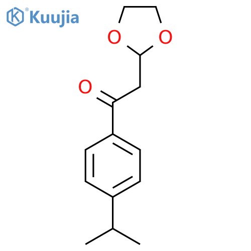 2-(1,3-Dioxolan-2-yl)-1-(4-isopropyl-phenyl)-ethanone structure