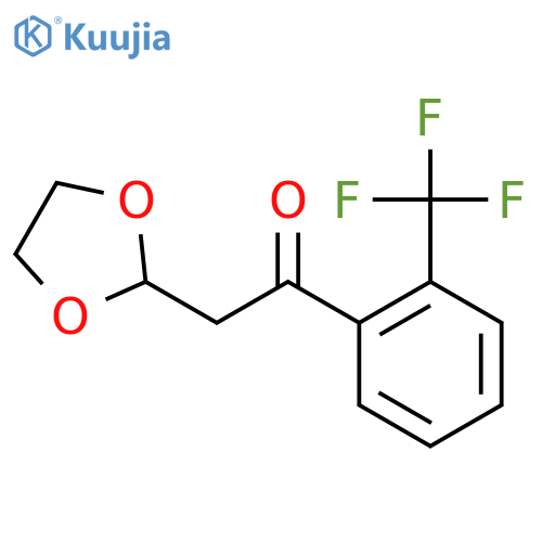 2-(1,3-Dioxolan-2-yl)-1-(2-trifluoromethyl-phenyl)-ethanone structure
