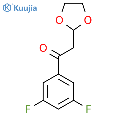 1-(3,5-Difluoro-phenyl)-2-(1,3-dioxolan-2-yl)-ethanone structure