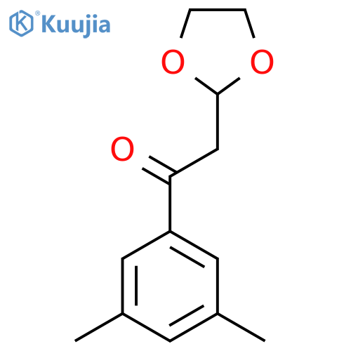 1-(3,5-Dimethyl-phenyl)-2-(1,3-dioxolan-2-yl)-ethanone structure