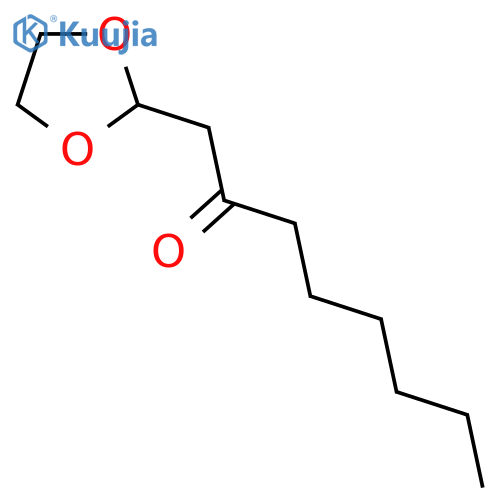 1-(1,3-Dioxolan-2-yl)-octan-2-one structure