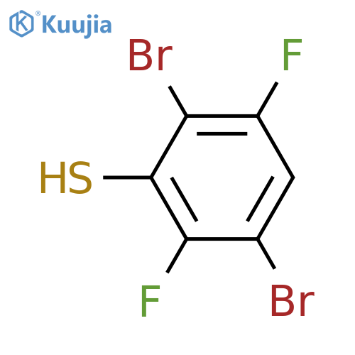 2,5-Dibromo-3,6-difluorothiophenol structure