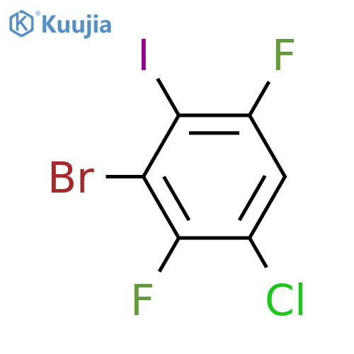 3-bromo-1-chloro-2,5-difluoro-4-iodobenzene structure