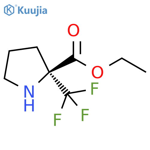 ethyl 2-(trifluoromethyl)pyrrolidine-2-carboxylate structure