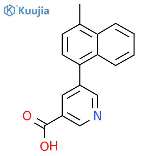 5-(4-Methylnaphthalen-1-yl)-nicotinic acid structure