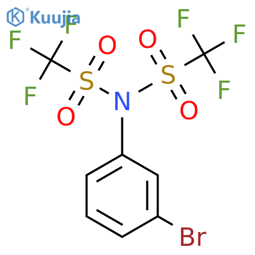 N-(3-Bromophenyl) bis-trifluoromethane sulfonimide structure