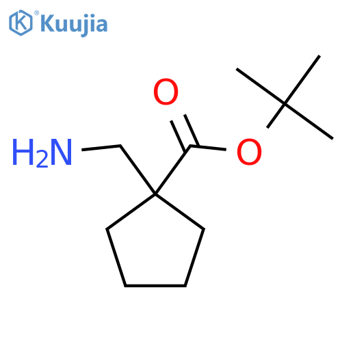 1-Aminomethyl-cyclopentanecarboxylic acid tert-butyl ester structure