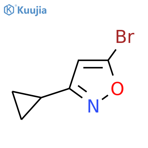 5-bromo-3-cyclopropyl-1,2-oxazole structure