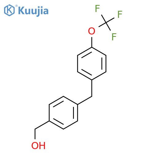 (4-(4-(Trifluoromethoxy)benzyl)phenyl)methanol structure